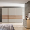 Flush sliding doors for wardrobe